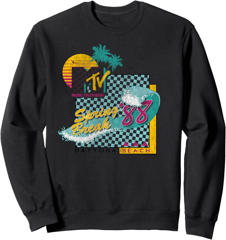 MTV Spring Break '88 Vintage Surf-Grafik Sweatshirt
