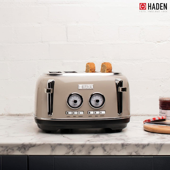 Haden Dorset Putty 4 Scheiben toaster, beige