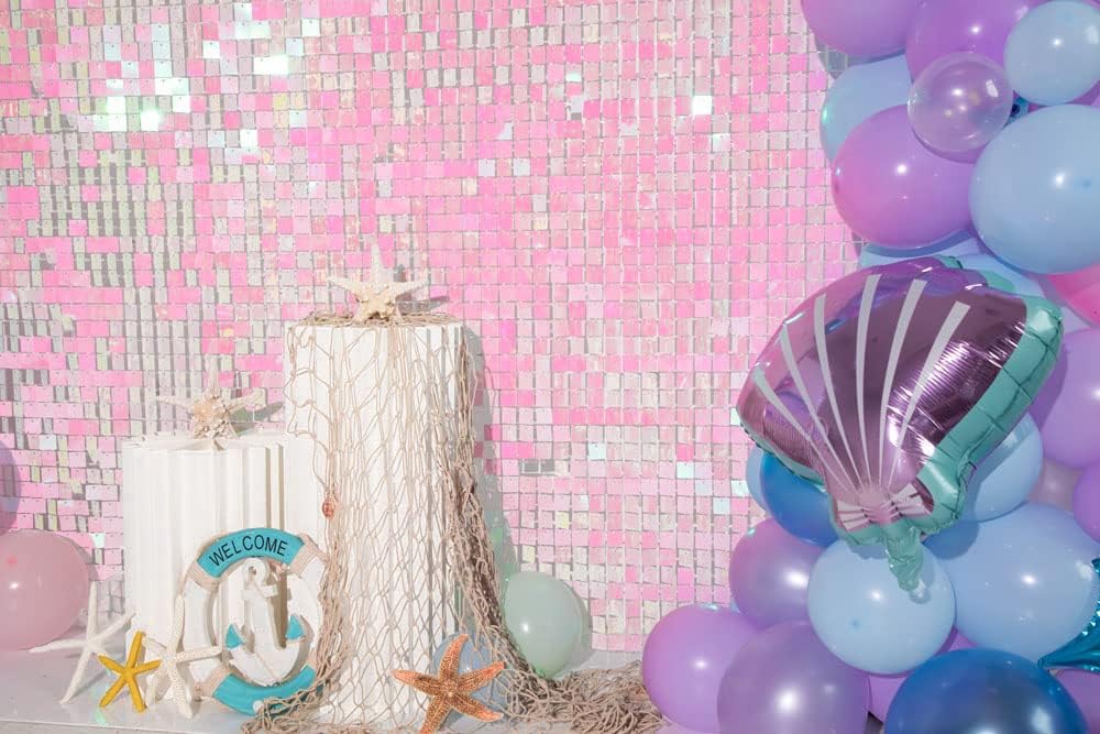 Kate Shimmer Wall Panels Pailletten Wand Rosa Pailletten Hintergrund Pailettenvorhang Party Panels f
