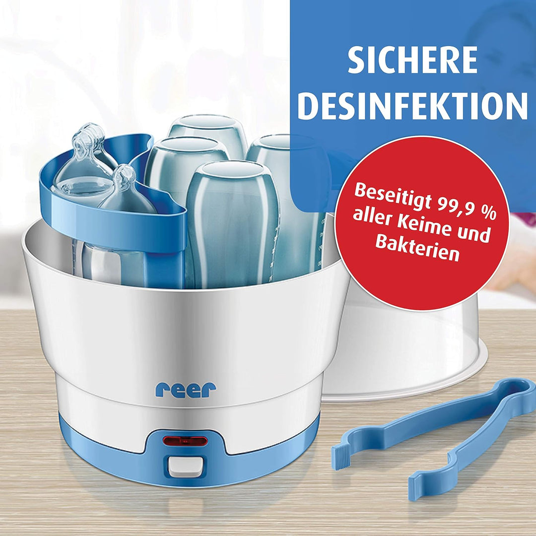 Reer VapoMat Vaporisator, Desinfektion in 10 Minuten, weiss, 36020 Single, Single