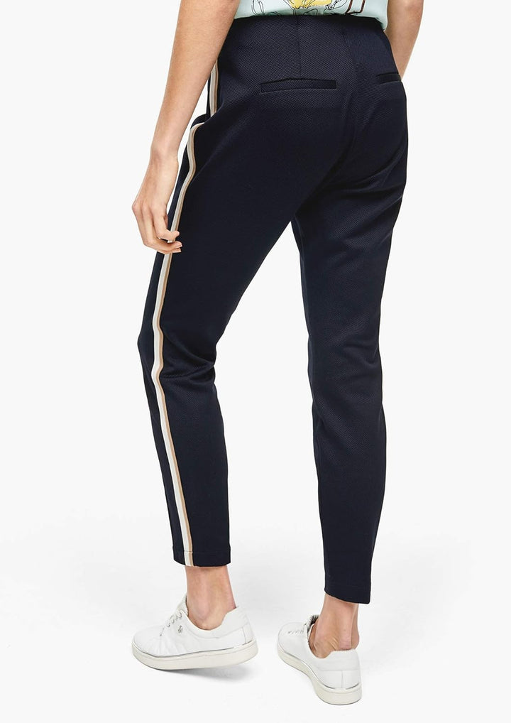 s.Oliver BLACK LABEL Damen 150.10.002.18.180.2039576 Hose 38 Dark Navy, 38 Dark Navy