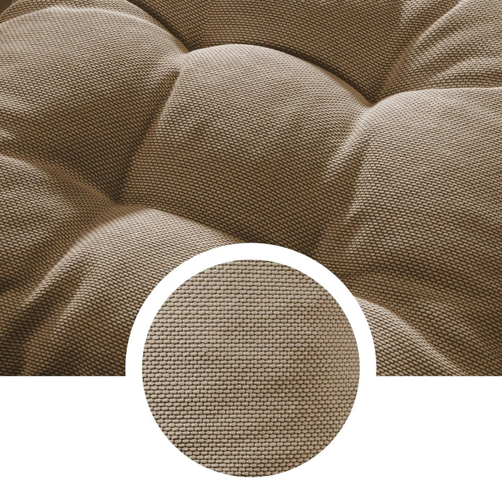 sleepling 4er Set Stuhlkissen 40x40 cm, Sitzkissen für Stuhl &amp; Bank 40 x 40 cm, Höhe 6 cm, Möbelstof