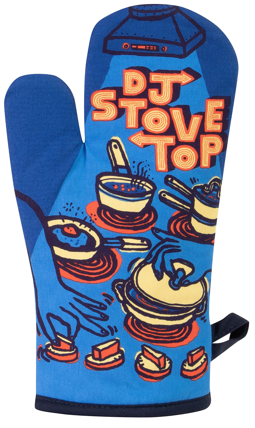 Blue Q Funny Ofenhandschuh ~ DJ Herd Super isolierte Steppung, bequem, natürliche Form, 100 % Baumwo