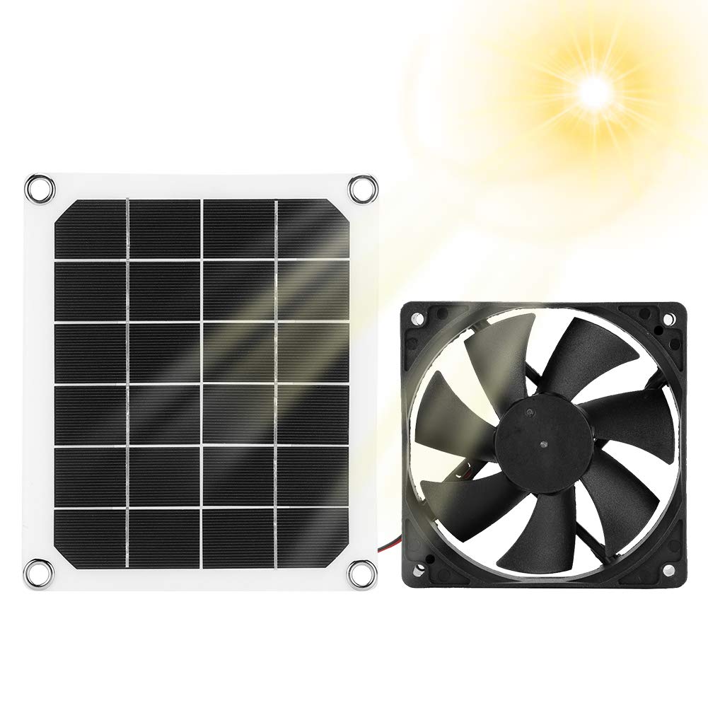 Solarpanel-Abluftventilator, Wasserdichter IP65-Solar-Abluftventilator für den Aussenbereich, Tragba