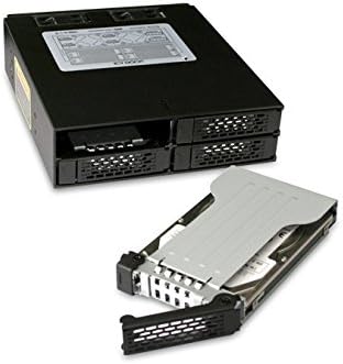 ICY DOCK Wechselrahmen für 4X 2,5 Zoll (6,4cm) SATA SSD/HDD in 1x 5,25 Zoll (13,3cm) - Vollmetall To