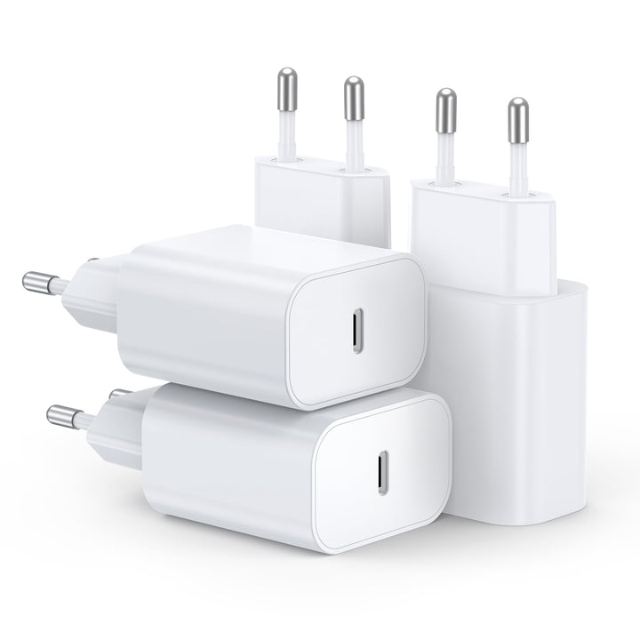 20W USB C Adapter, USB-C Ladegerät kompatibel mit i-Phone 17/16/15/14/13 Plus Pro Max Mini, i-Pad, A