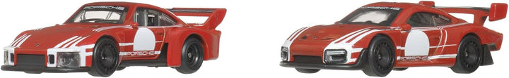 Hot Wheels Premium Car Culture 2er-Pack Fahrzeuge im Massstab 1:64, Einzigartige Zusammenstellungen,
