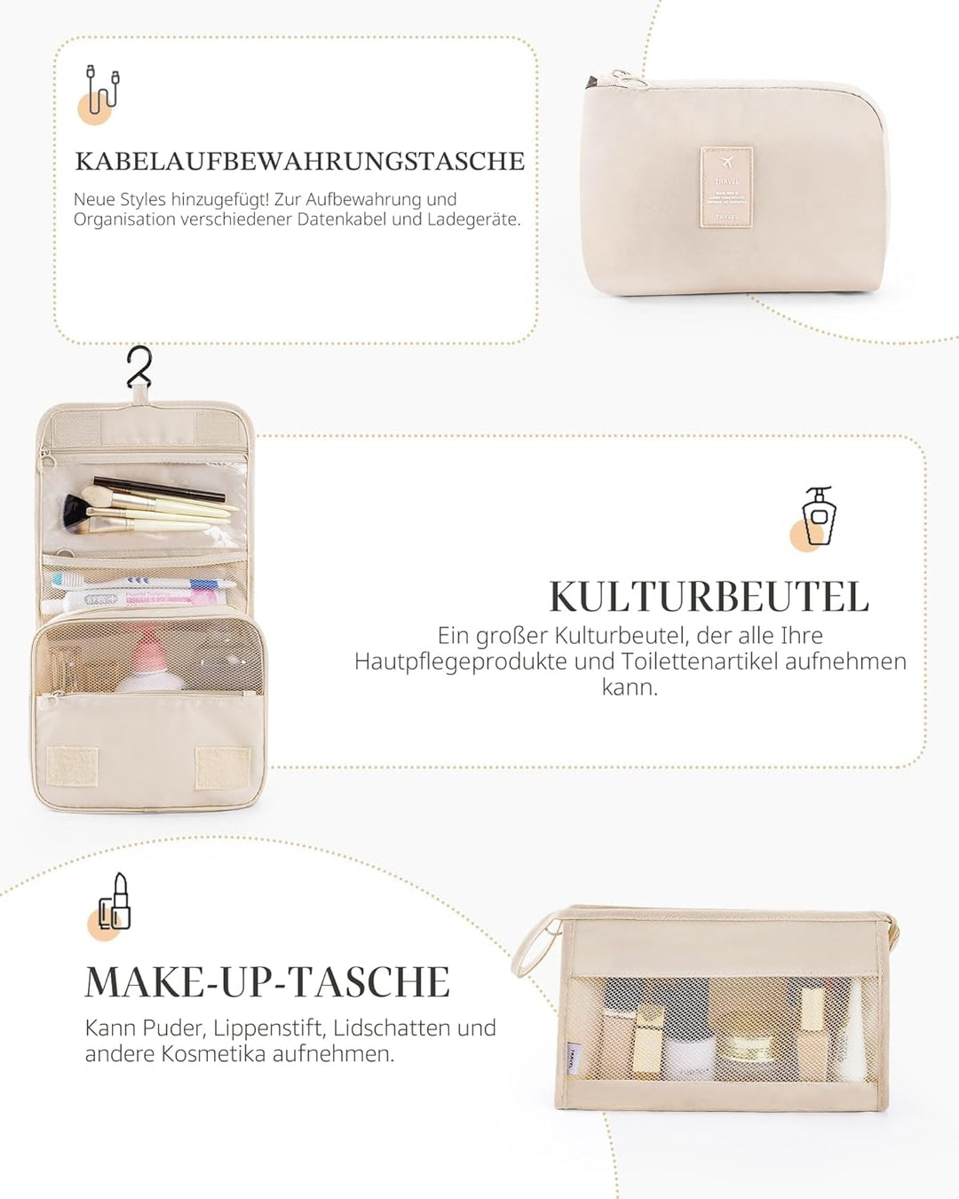 Anjing koffer Organizer 11-teilig, Packing Cubes, leichte Reisegepäck-Organizer, platzsparend, wasse