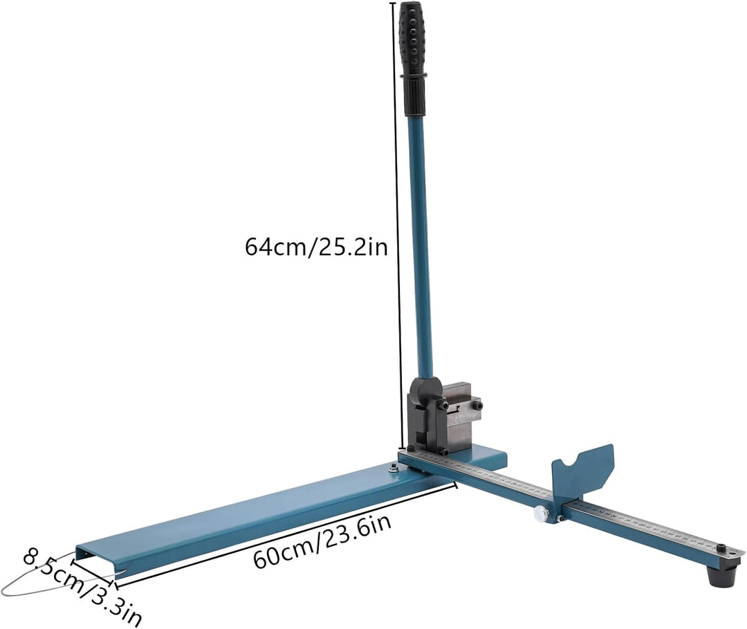 DeeDuud DIN-Schienenschneider 35-40cm, DIN-Laufschienenschneider Schnittdicke 0,8mm mit Lineal Rail