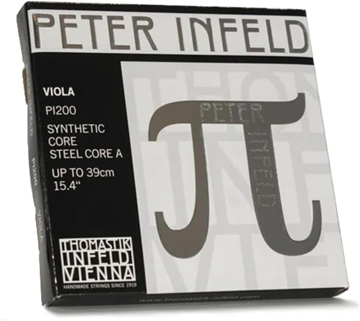 Thomastik 637920 Saiten für Viola PETER INFELD Synthetic Core, Satz 4/4 mittel