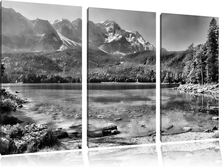 Pixxprint Landschaft Sonne Pflanzen als Leinwandbild/Grösse: 3 Teilig (120x80) cm/Wandbild/Kunstdruc