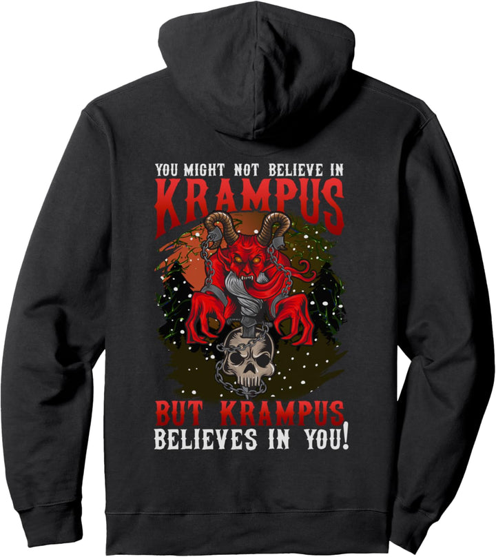 Krampus Believes In You Christmas Pullover Hoodie