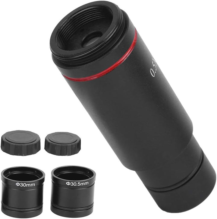 Fafeicy Mikroskop-Kameraadapter mit 0,5X Vergrösserung, C-Mount-Mikroskopkameraadapter, für AmScope