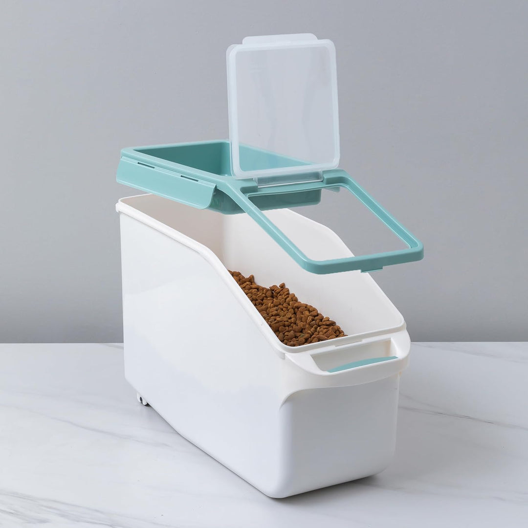 Citylife Hundefutter Aufbewahrung, hundefutter box(12L+1,8L), futtertonne, trockenfutter behälter mi