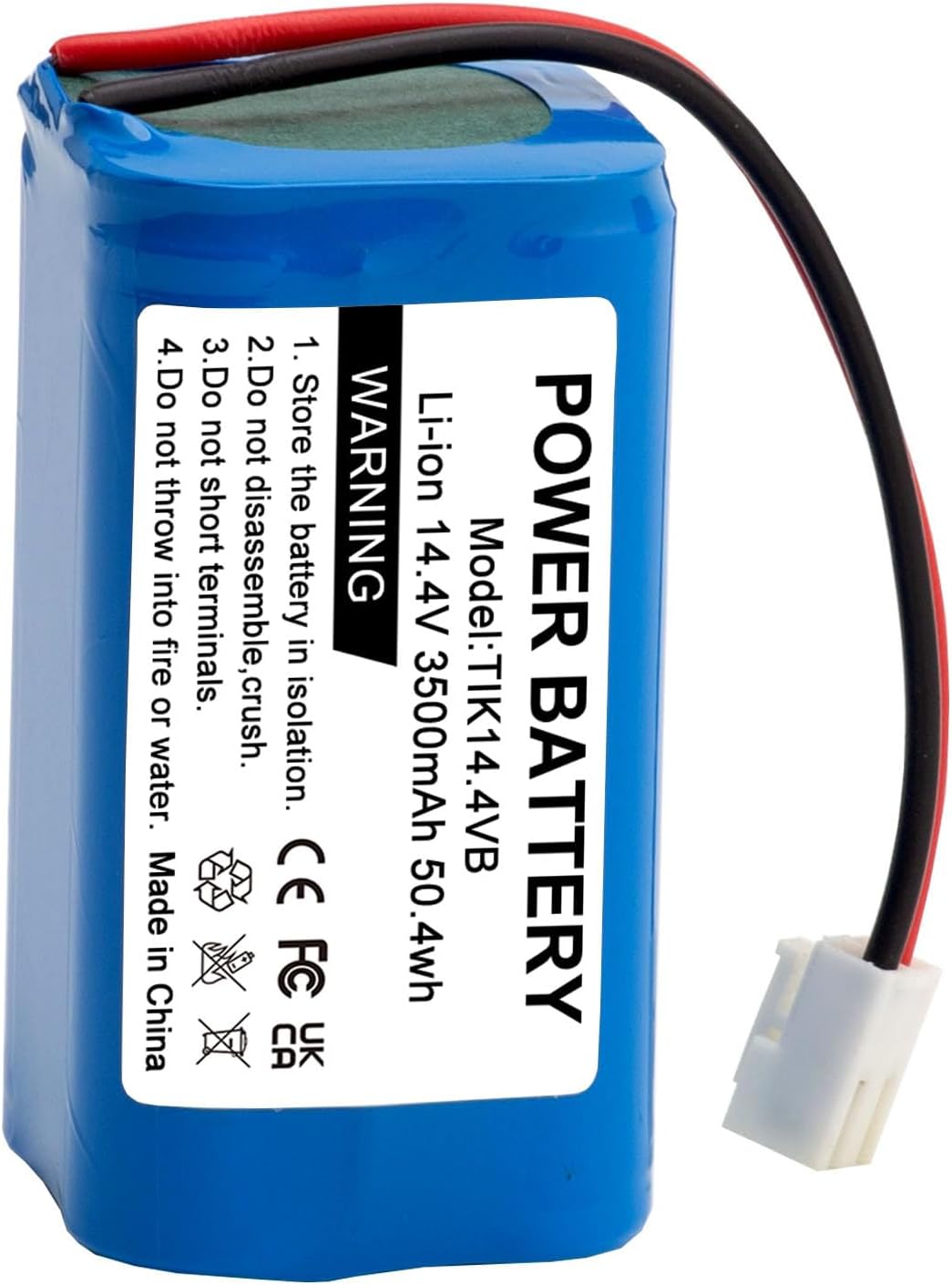 14,4V 3500mAh Li-Ion Ersatzakku Kompatibel mit Tikom G8000 Pro Roboterstaubsauger Saugroboter Akku