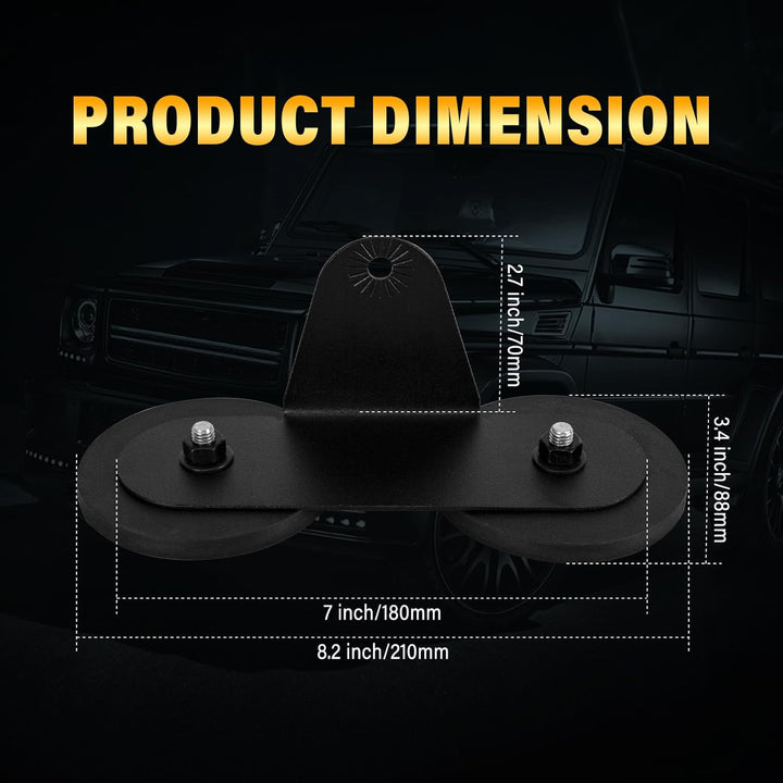 AUXTINGS 2pcs Magnetic Base LED-Lichtleiste Montagehalterungen Leistungsstarker Saugnapfhalter für d