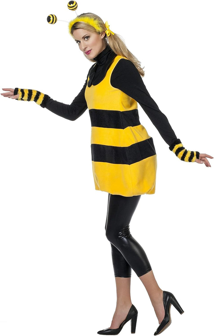 Wilbers Biene Kost?m Damenkost?me Damen Karneval Fasching Body Schwarz Gelb