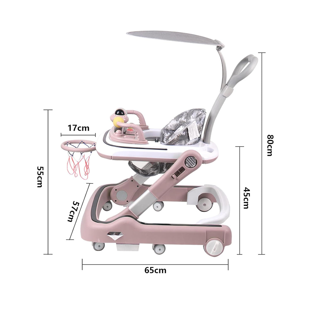 Lauflernhilfe für Babys, Lauflernhilfe mit Sonnenblende, geeignet für 6-36 Monate, höhenverstellbar,