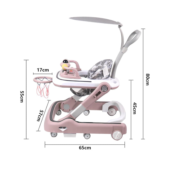 Lauflernhilfe für Babys, Lauflernhilfe mit Sonnenblende, geeignet für 6-36 Monate, höhenverstellbar,