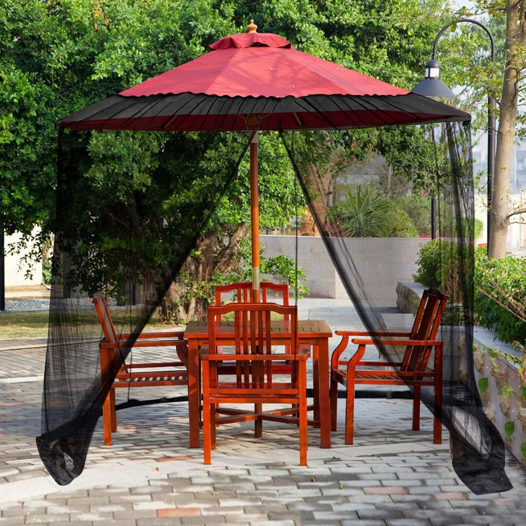 Moskitonetz Für Sonnenschirme, Verstellbares Moskitonetz 300x230cm Terrassenschirm, Fliegengitter Mü