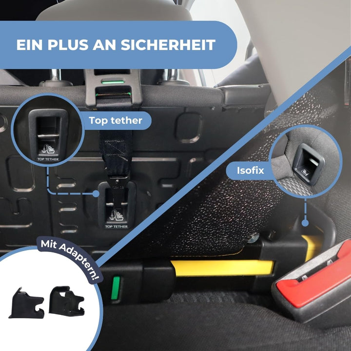 Mobiclinic®, Sitzerhöhung auto kinder, 360º drehbar, I-size regelung, Top tether, Gruppe 0/1/2/3, Ma
