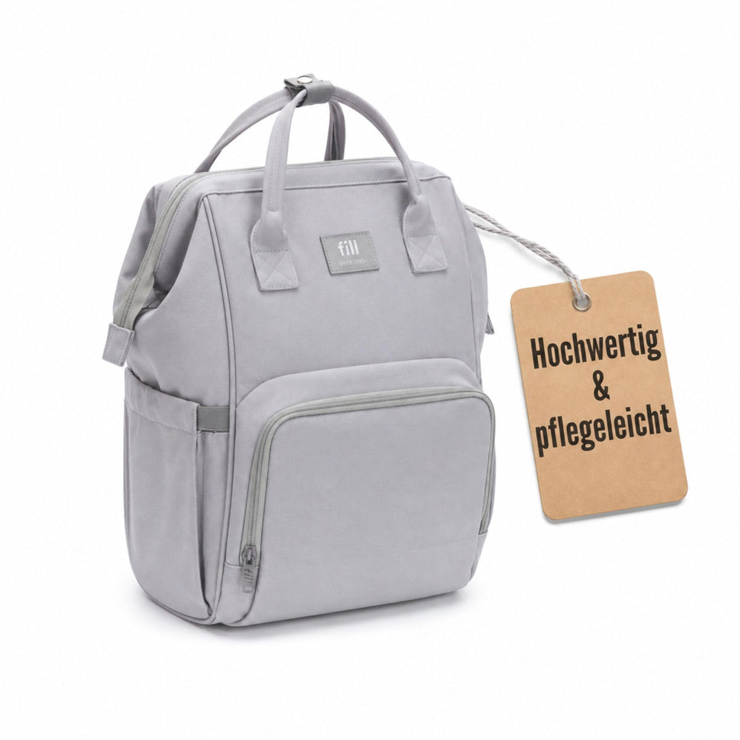 Fillikid Wickelrucksack Barcelona | Geräumiger & stylischer Rucksack mit vielen Fächern, isoliertem