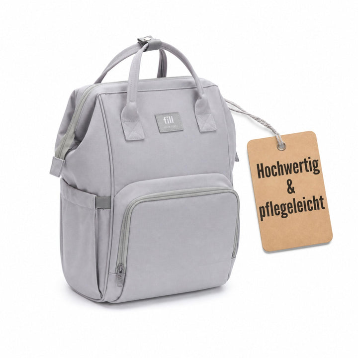 Fillikid Wickelrucksack Barcelona | Geräumiger & stylischer Rucksack mit vielen Fächern, isoliertem