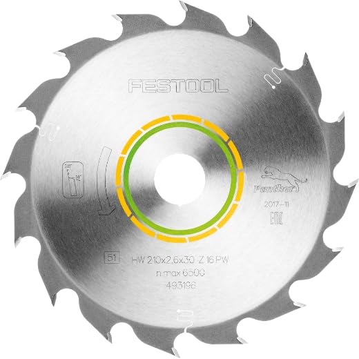 Festool Kreissägeblatt HW 210x2,6x30 PW16 WOOD RIP CUT, 210x2,6x30 PW16