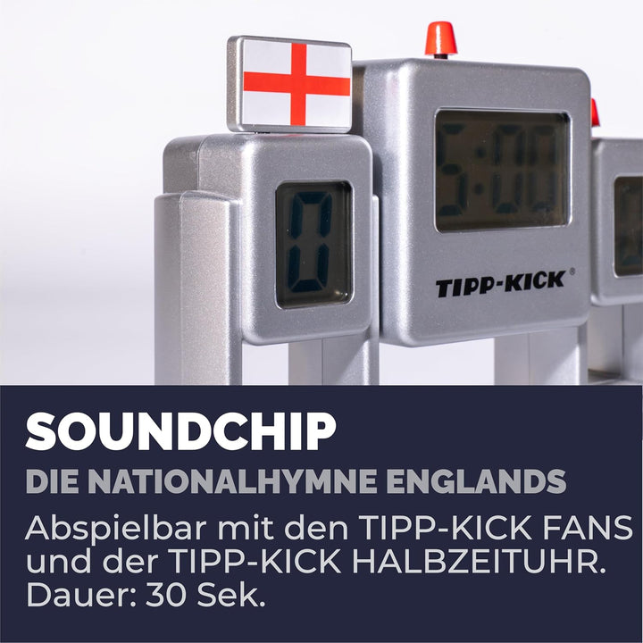 TIPP-KICK Spiel England Box Tischfussball-Set - Spannendes Fussballspiel mit Spielfigur, Soundchip m