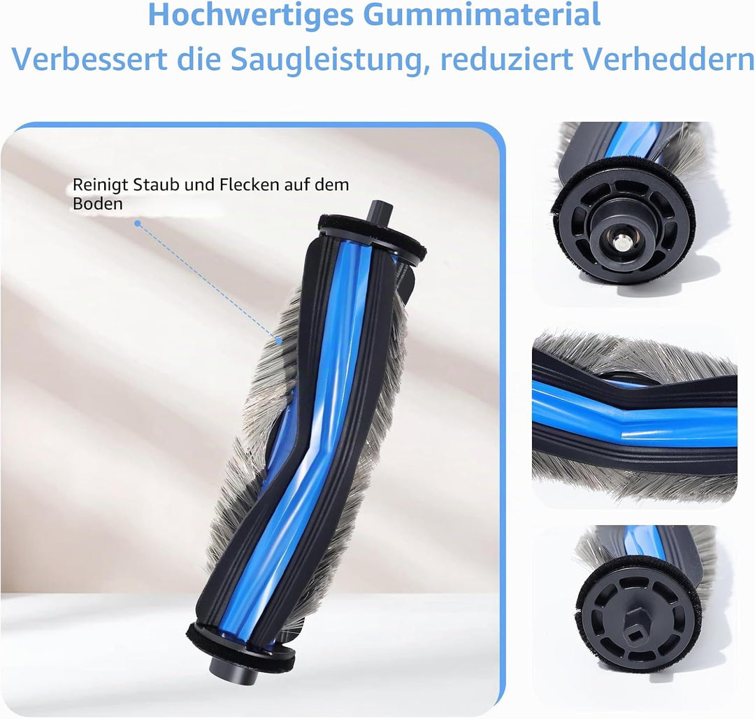18 Stück Ersatzteil für ECOVACS DEEBOT Mini Saugroboter Zubehör,1 Hauptbürste,4 Wischtücher,4 Staubb