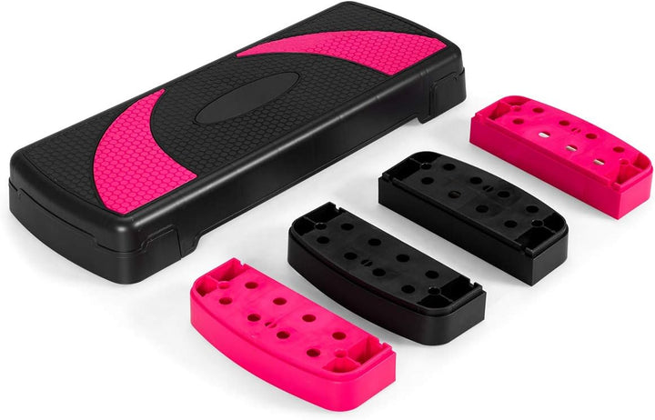 RELAX4LIFE Höhenverstellbarer Stepper mit 3 Stufen (10/15/ 20 cm), Steppbrett PP, Trainingsgerät mit