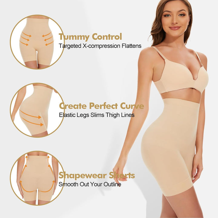 SIMIYA Bauchweg Unterhose Damen Shapewear Damen Hohe Taille Miederhose | Miederpants Mit Bein, Figur