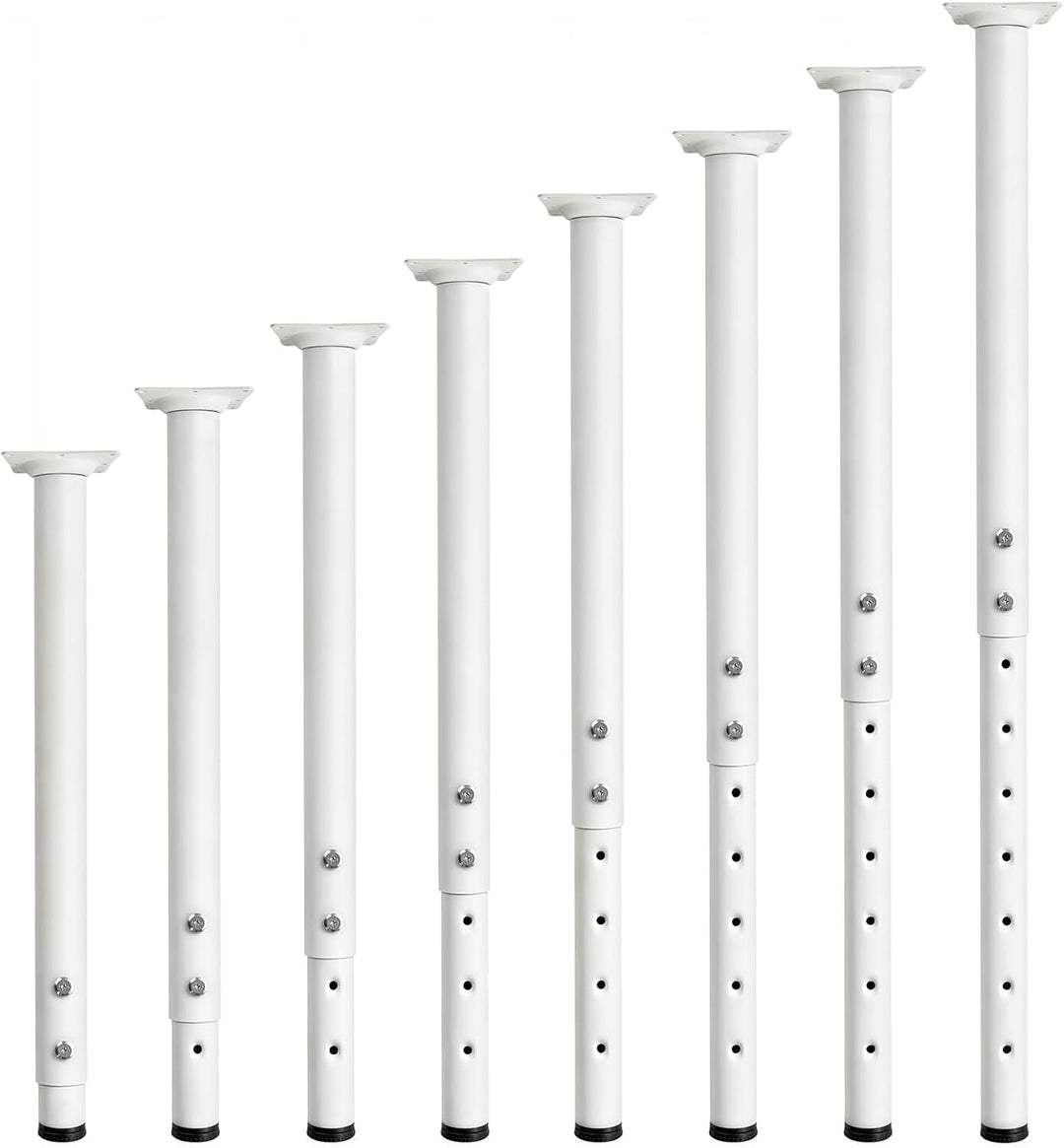 Jahof Tischbeine Metall Höhenverstellbar 55-90 cm für Tischplatte, Möbelfüsse Verstellbar für DIY Mö