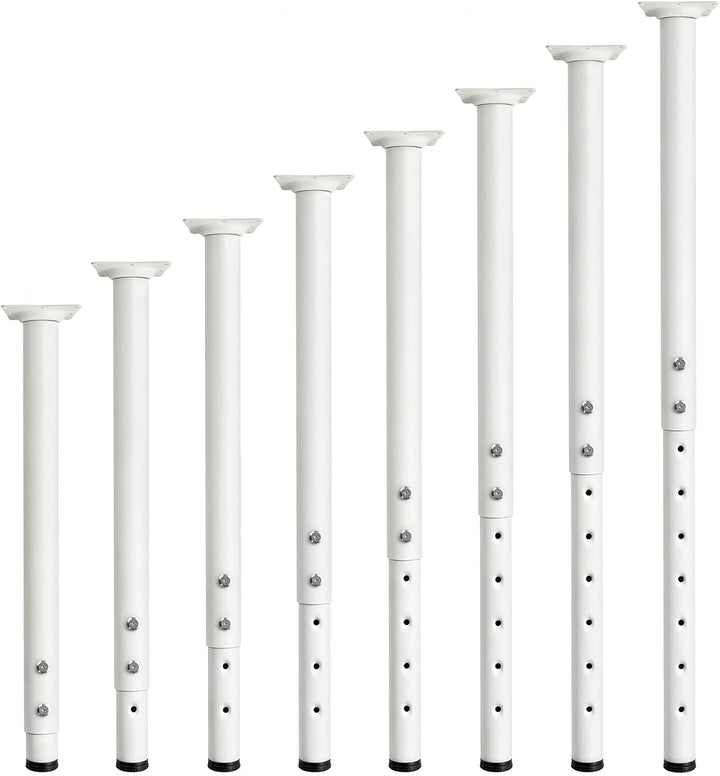 Jahof Tischbeine Metall Höhenverstellbar 55-90 cm für Tischplatte, Möbelfüsse Verstellbar für DIY Mö