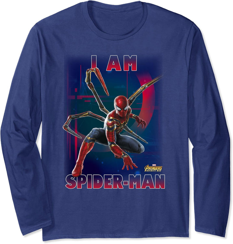 Marvel Avengers Infinity War I Am Spider-Man Langarmshirt