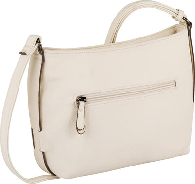 Gabor bags Malu Damen Shopper Umhängetasche Reissverschluss 34 x 18,5 x 29 Off White, 34 x 18,5 x 29