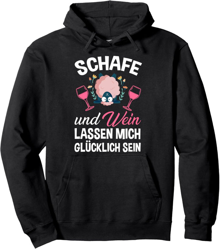 Schaf Wein Bauer Landwirt Schäfer Hirte Schafe Pullover Hoodie