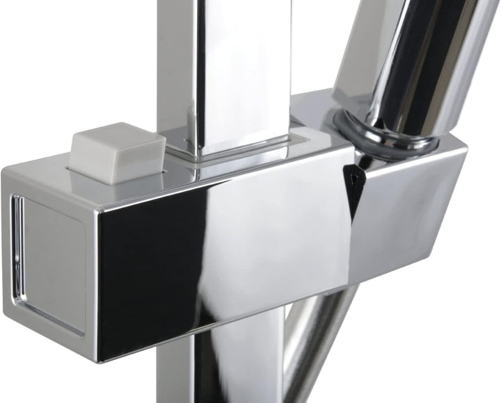 'aquaSu® Duschsystem Tela mit Thermostat-Armatur, Kopfbrause & Handbrause | Handbrause: 3-strahlig |