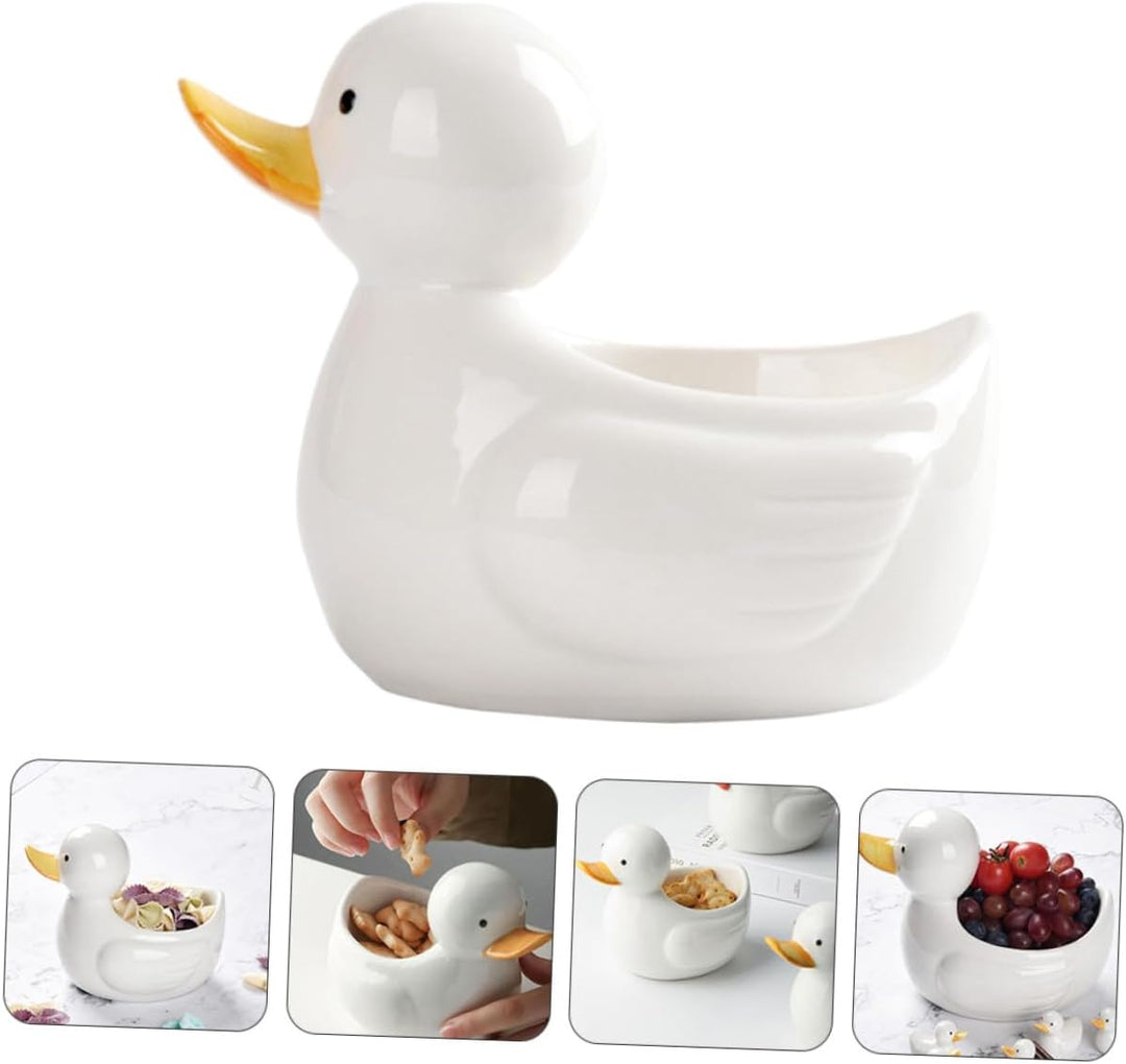 TOYANDONA Keramik Enten schale Dessert Frühstücksschale Kreative Snackschale mit Glatter Oberfläche