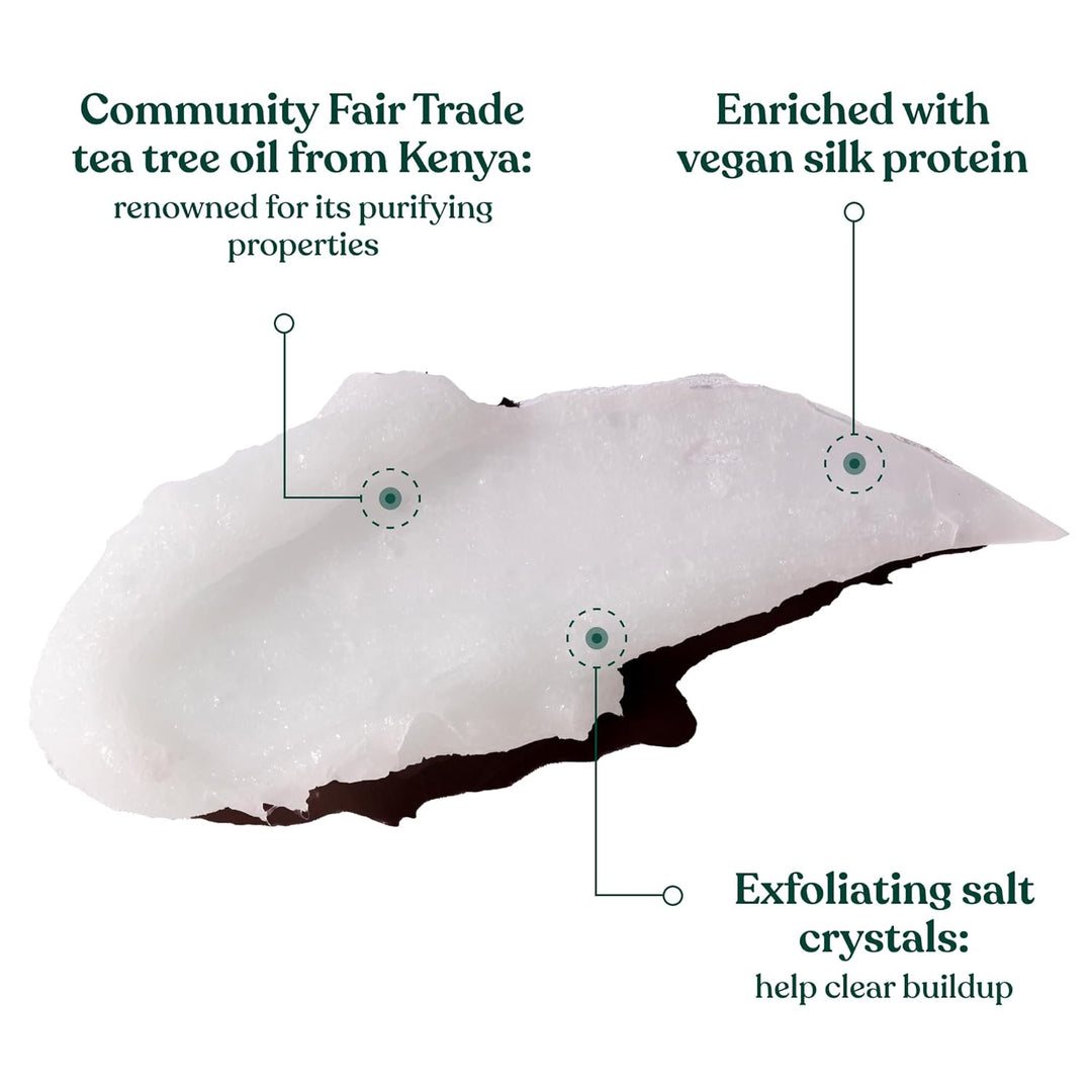 The Body Shop Tea Tree Reinigend & ausgleichend, Peeling für Haar & Kopfleder, veganes Seidenprotein