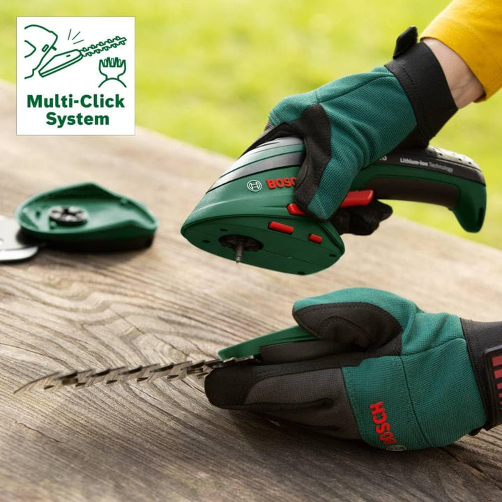 Bosch Home and Garden Bosch 0600833106 Cordless Grass Shears Set Isio 3.6 V Blade Width 8 cm in Stor