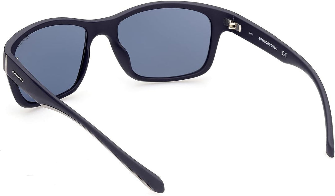 Skechers Herren Se6117 Sonnenbrille, Matte Blue/Blue, 58