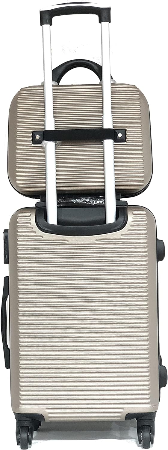 CELIMS Koffer für Kabinen/mittel/gross, mit oder ohne Vanity, französische Marke (Champagne – 5859,