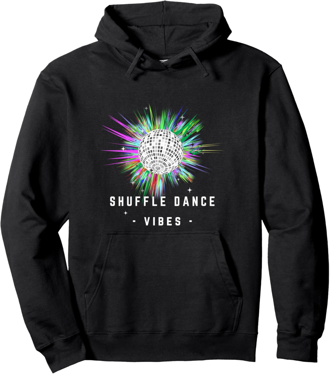 Discokugel 80's Und 90's Style Shuffle Dance Vibes Pullover Hoodie