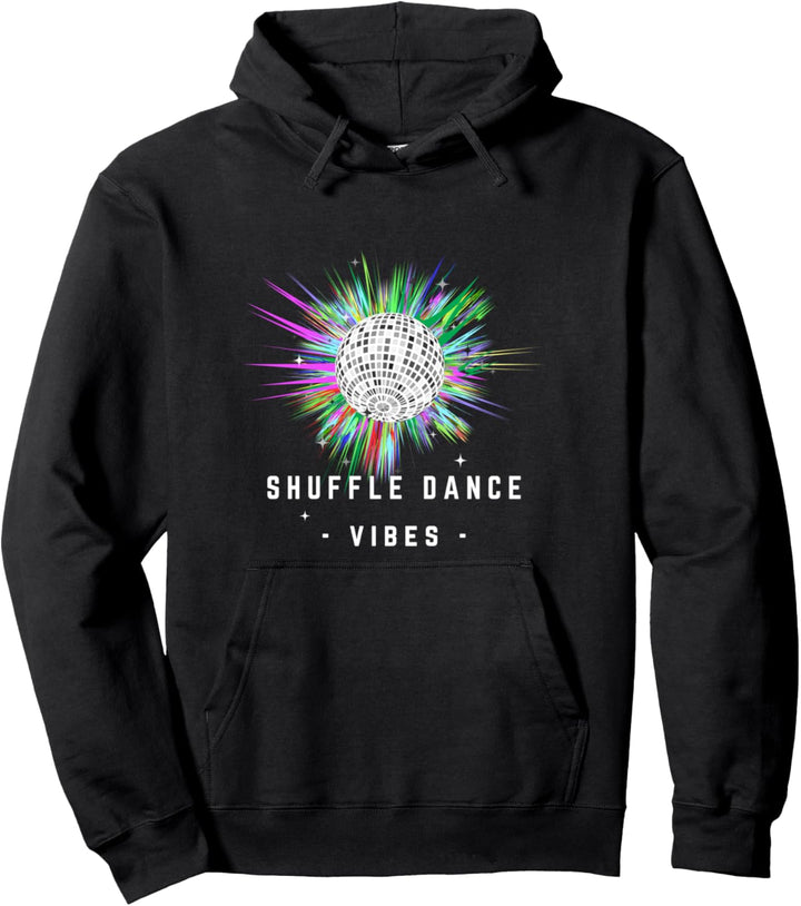 Discokugel 80's Und 90's Style Shuffle Dance Vibes Pullover Hoodie