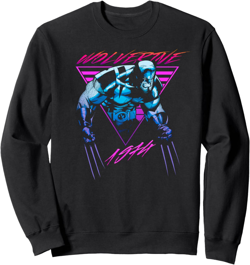 Marvel X-Men Wolverine Neon Retro Logan Sweatshirt