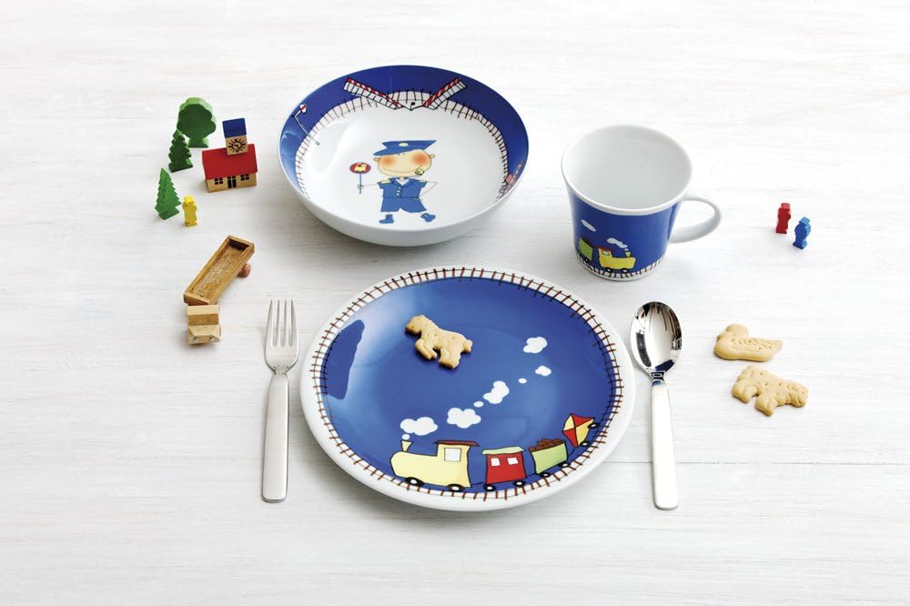 KAHLA 203418A76643C Kids tiefer Teller 18 cm Abenteuerexpress | Suppenteller mit Lokführer Design au