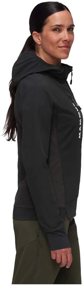 Mammut Damen Aenergy SO Hybrid Hoodie Jacke Softshelljacke Outdoorjacke M Schwarz, M Schwarz