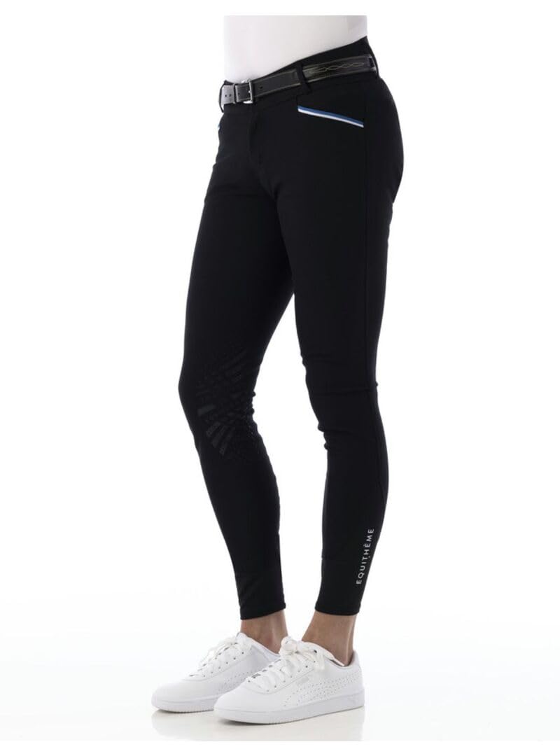 Equi-Theme Herren Reithose Silikon Kniebesatz LARS schwarz 50 Schwarz, 50 Schwarz