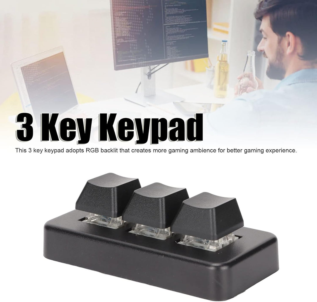 3-Tasten-Tastatur, OSU-Tastatur, RGB-Hintergrundbeleuchtung, USB-Schnittstelle, Mechanische, Program